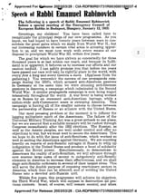 speech of a rabbi in hungary about destroying the White race