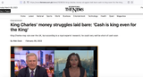 King Charles needs cash
