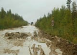 russia mud road