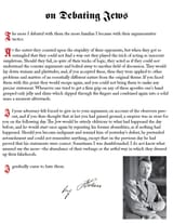 Hitler on debating Jews