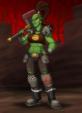 w40k female orc