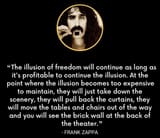 Frank Zappa - The illusion of freedom democracy