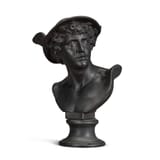 Probably after John Flaxman (York, Yorkshire, England, Kingdom of Great Britain 1755-1826 London, U.K.) Bust of Mercury - Wedgwood black basalt (view 2)