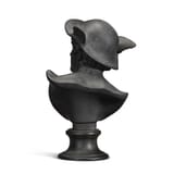 Probably after John Flaxman (York, Yorkshire, England, Kingdom of Great Britain 1755-1826 London, U.K.) Bust of Mercury - Wedgwood black basalt (view 3)