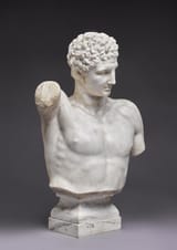 Unknown Artist after Antique (Probably 20th Century) Bust of Hermes - White marble (view 2)