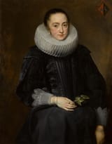 Anthony van Dyck (Antwerp, Duchy of Brabant, Holy Roman Empire 1599-1641 London, Kingdom of England) Portrait of Maria Nutius - Oil on Canvas