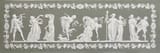Unknown Artist (19th Century) Festive scene with Bacchus and Silenus - Wedgwood green dip jasper rectangular plaque