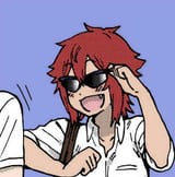 Anime girl tomo chan tomboy sunglasses smug