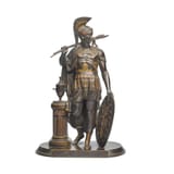 Unknown Artist (French, late 19th century) A classical warrior - Bronze (view 1)