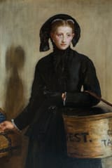 John Everett Millais (Southampton, Hampshire, England, U.K. 1829-1896 Kensington, London, U.K.) A Widow&#039;s Mite - Oil on canvas 1870