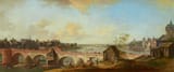 Christian Georg Schütz I (Flörsheim am Main, Electorate of Mainz, Holy Roman Empire 1718-1791 Free Imperial City of Frankfurt, Holy Roman Empire) A View of Frankfurt - Oil on canvas 1754