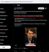 musk Audit the fed