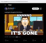 musk and it&#039;s gone