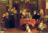 Charles Landseer (London, England Kingdom of Great Britain 1799-1879 London, England, U.K.) The Census of April the 8, 1861 - oil on canvas 1861-min