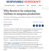 Russia outproducing NATO