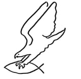 Adler-fängt-fisch