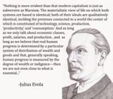 evola on capitalism