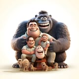 gorilla-family-with-happy-family-3d-illustration-horizontal_1057-133946