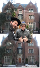 Milei at Chabad HQ in new york