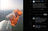 Detonation of a Shahed drone shot down by a Yak-52 light mobile aircraft. These aircraft are used to chase and shoot down these drones. 20-07-2025