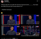 Please play the one with the German General Cretin…………….You have the video but you don’t know where it is&#039; Vladimir Solovyov 21-07-2025 Prune602
