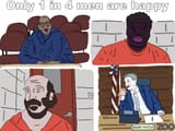1 in 4 men