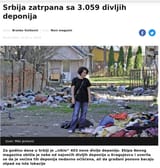 Srbija zatrpana sa 3.059 divljih deponija smece