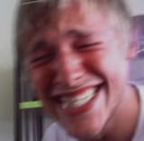 laughing
