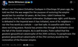markomihkelson 20-07-2025 When I met President Dzhokhar Dudayev in Chechnya 30 years ago, he told me that the war waged for the purpose of restoring the empire