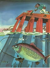 hustler cartoon fish watermelon