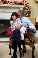 obama and asian girl
