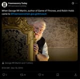George RR Martin @FreemasonsHall