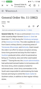 GENERAL ORDER NUMBER 11 1862 BY GENERAL GRANT1