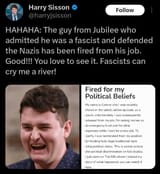 Racist nazi fired lmao