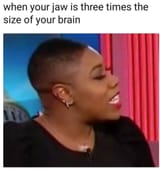 nigger jaw to brain ratio