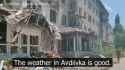 A Russian volunteer came to Russian-occupied Avdiivka, Donetsk region, and showed residential buildings destroyed by Russia 22-07-2025 African mercenary HD_thumb.jpg