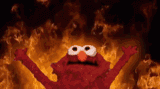elmo-burning