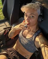 yummy smoking lesbo tomboyish girl