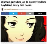 Woman quits job