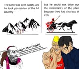 Yahweh chariots of iron