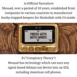 Mossad Hezbollah Beepers
