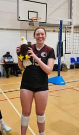 female athlete in skimpy clothing