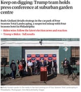 Screenshot 2025-07-22 at 20-31-44 Keep on digging Trump team holds press conference at suburban garden centre US elections 2020 The Guardian