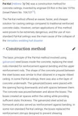 Pal-kal construction 