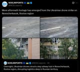 More aftermath footage has emerged from the Ukrainian drone strike on Novocherkassk, Rostov region 23-07-2025