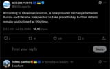 According to Ukrainian sources, a new prisoner exchange between Russia and Ukraine is expected to take place today 23-07-2025 details remain undisclosed