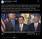 U.S. House Speaker Mike Johnson said Washington does not want to be drawn further into the war in Ukraine. While expressing hope for a swift end 23-07-2025 HD