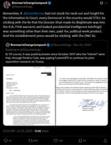 Screenshot 2025-07-23 at 13-30-01 Brennan’sOrangeJumpsuit on X Remember if .@DevinNunes had not stuck his neck out and fought for the information in Court every Democrat in the country would STILL be sticking with the lie tha[...]