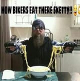 biker sphaghett