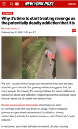 Why it’s time to start treating revenge as the potentially deadly addiction that it is